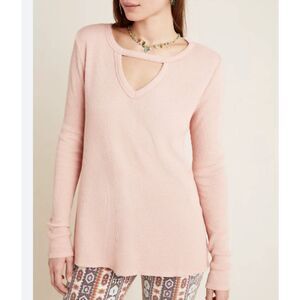 New Anthropologie Pink Long Sleeve Top Size XS